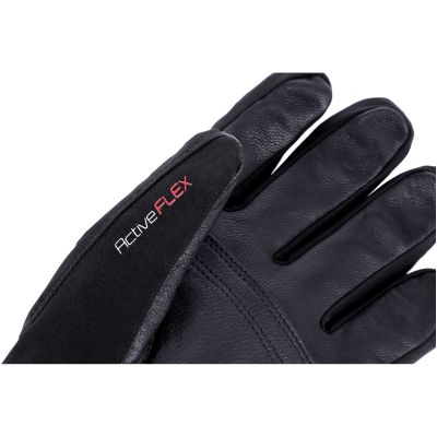 4. Rękawice narciarskie męskie Viking Branson GTX Ski Man Gore-tex elementy skóry naturalnej czarne (160/25/3054/0900)