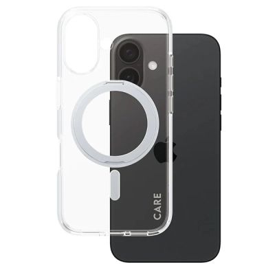 2. Etui CARE by PanzerGlass Feature Kickstand Case z MagSafe na iPhone 16 - srebrne