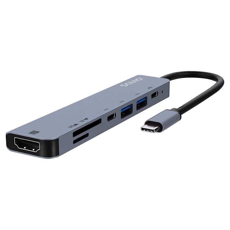 2. SAVIO HUB USB-C 7 W 1 AK-82