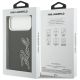 8. Etui Karl Lagerfeld FW Grained Signature Logo na iPhone 17 Pro Max - czarne