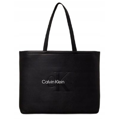 Torebka damska shopper Calvin Klein CK Sculpted Tote Czarna - LZ04K3066G-UB1