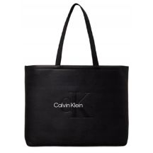 Torebka damska shopper Calvin Klein CK Sculpted Tote Czarna - LZ04K3066G-UB1