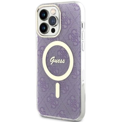 2. Etui Guess 4G MagSafe na iPhone 14 Pro Max - purpurowe