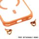 7. Etui na iPhone 17 z regulowaną smyczą Crossbody oraz ramką aparatu pełniącą funkcję podstawki kompatybilne z MagSafe - pomarańczowe