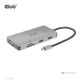 CLUB3D CSV-1594 stacja dokująca USB 3.2 Gen 1 (3.1 Gen 1) Type-C Czarny, Szary
