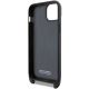 6. Etui BMW M Edition Carbon Tricolor Lines & Strap na iPhone 15 Plus / 14 Plus - czarne