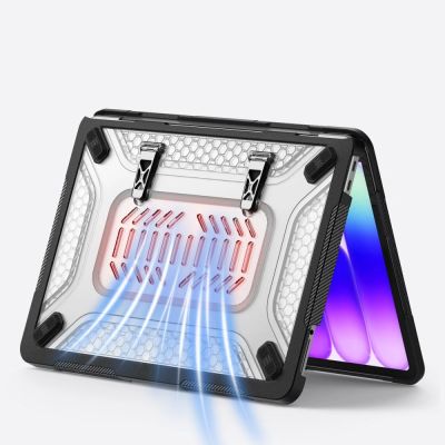 8. Etui Tech-Protect Kevlar Pro na MacBook Neo 13" 2026 - czarno-przezroczyste