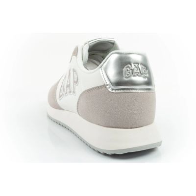 5. Gap buty damskie sportowe Nashville Arch Logo sneakersy modne wygodne białe beżowe