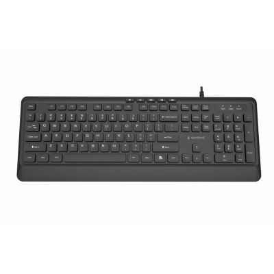 2. GEMBIRD KLAWIATURA PRZEWODOWA MULTIMEDIALNA SLIM, USB 5 KLAWISZY HOTKEYS, US LAYOUT, CZARNA