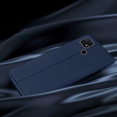 12. Dux Ducis Skin Pro etui Oppo Reno 8 pokrowiec z klapką portfel na kartę podstawka niebieskie