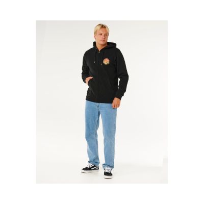4. Bluza męska RIP CURL Wettie Passage Icon Zip Thru czarna