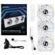Wentylator Lian Li UNI FAN TL Wireless LCD Lüfter, ARGB, PWM, 3er-Pack inkl. Controller - Reverse Blade, 120 mm, weiß