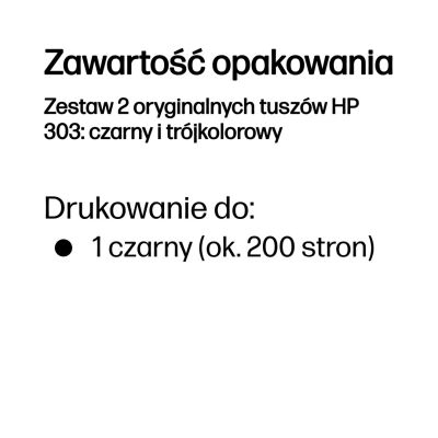 4. HP 303 Combo Pack Black + CMY 3YM92AE