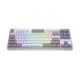 11. HATOR Rockfall 3 TKL Wireless klawiatura Uniwersalne USB + RF Wireless + Bluetooth QWERTY Angielski Biały
