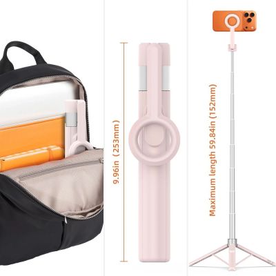 9. Selfie Stick Tech-Protect L10S Bluetooth - rózówo-szary
