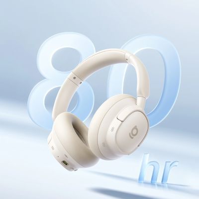 5. Słuchawki nauszne Baseus Bass BH1 NC Lite bezprzewodowe z ANC - białe