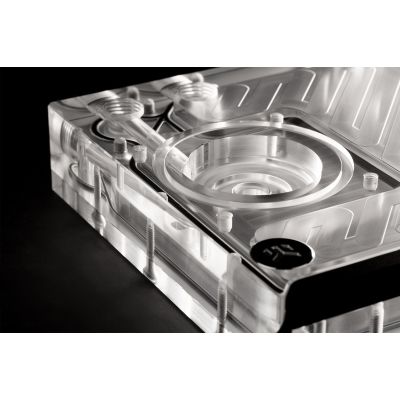 7. Bloki wodne EK-Quantum Kinetic3 FLT D5 PWM Kombinacja zbiornika wyrównawczego i pompy - 240mm, D-RGB, Acrylic