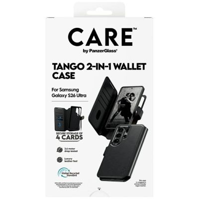 7. Etui CARE by PanzerGlass Tango 2w1 Wallet na Samsung Galaxy S26 Ultra - czarne