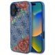 Etui Guess 4G Flowers Print MagSafe na iPhone 16 6.1" - niebieskie