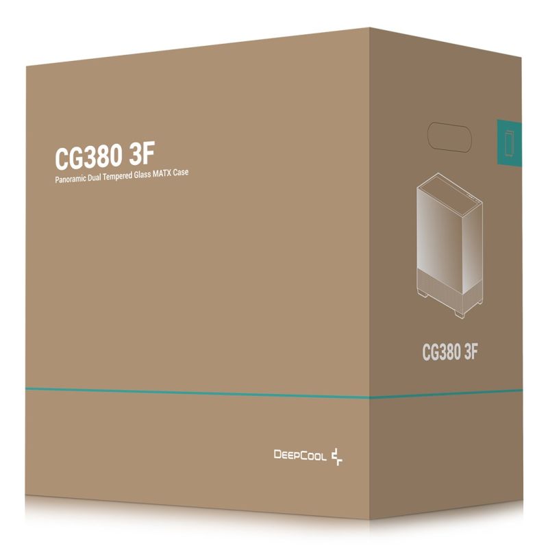 23. DeepCool CG380 3F Midi Tower Czarny