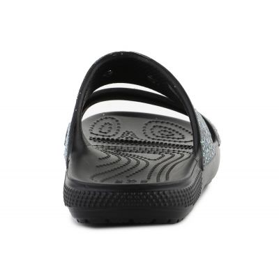 10. Klapki Crocs Classic Glitter Sandal Jr 207788-0C4