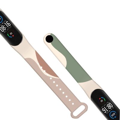 3. Strap Moro opaska do Xiaomi Mi Band 5 / 6 silikonowy pasek bransoletka do zegarka wzór 4