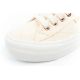 15. Lee Cooper buty sportowe damskie trampki koronkowe beżowe platforma