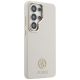 4. Etui Guess Rhinestone Round Logo MagSafe na Samsung Galaxy S26 Ultra - beżowe