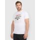 T-shirt regular z nadrukiem męski 4F 4FRAW25TTSHM3612-10S