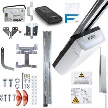 Napęd elektromechaniczny do bramy garażowej FAAC D1000 FDS (napęd z wbudowanym sterownikiem, moduł komunikacji radiowej XF-FDS/433-868, pilot radiowy XT2-FDS oraz niezbędne akcesoria montażowe - Zestaw nie zawiera prowadnicy)