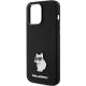 6. Etui Karl Lagerfeld Silicone Choupette Metal Pin na iPhone 15 Pro Max - czarne