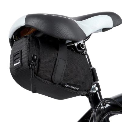 3. Wozinsky mała torba rowerowa pod siodełko 0,6 l czarny (WBB8BK black)