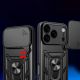 6. Etui Hybrid Armor Camshield na iPhone 17 Pro pancerne z podstawką i osłoną aparatu - czarne