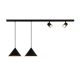PENDANT LIGHT TRIANGLE 2XE27+2XGU10 BL