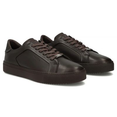 5. Skórzane półbuty męskie sneakersy brązowe Filippo MP8274