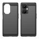 8. Carbon Case etui OnePlus Nord CE 3 elastyczny silikonowy karbonowy pokrowiec czarne