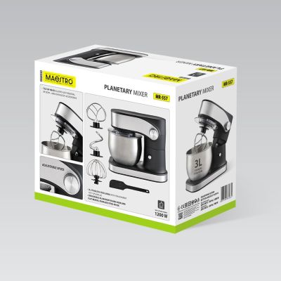 6. Mikser planetarny z misą 3l, 1200W MR-557 MAESTRO