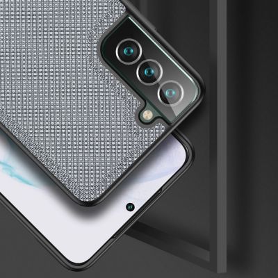 4. Dux Ducis Fino etui pokrowiec pokryty nylonowym materiałem Samsung Galaxy S22+ (S22 Plus) niebieski