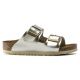 6. Klapki dziewczęce Birkenstock Arizona Kids Birko-Flor Electric Metallic Gold narrow wąskie (1014841)