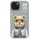 Etui Nimmy Cool&Cute 2.0 Bear do iPhone 15 - szare