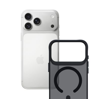 7. Etui 3mk Smoke MagCase na iPhone 17 Pro - czarne półprzezroczyste