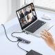 8. Hub USB-A/USB-C Baseus UltraJoy Series 4xUSB-A 3.1 1xUSB-C 5V - szary