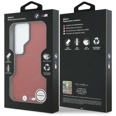 8. Etui BMW M Metal Logo MagSafe na Samsung Galaxy S26 Ultra - czerwone