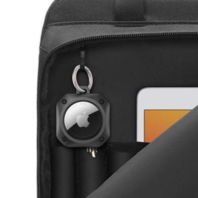 6. Etui Tech-Protect Rough Pro na Apple AirTag 1 / 2 z kółkiem - czarne
