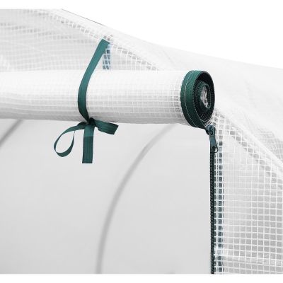 3. SZKLARNIA TUNEL OGRODOWY 200x200x200CM PE KONSTRUKCJA STAL BIAŁA