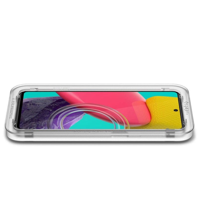 4. Szkło hartowane Spigen ALM Glass FC na Samsung Galaxy M53 5G - czarne