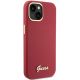 4. Etui Guess Silicone Script Metal Logo & Frame na iPhone 15 - czerwone