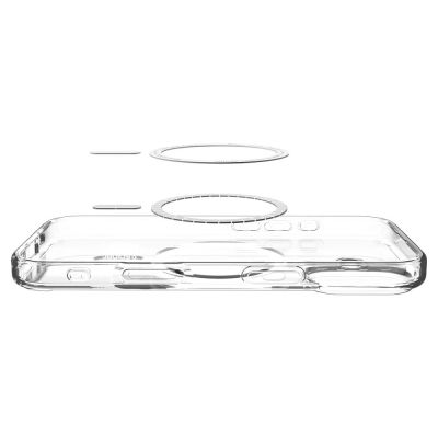 6. Etui Spigen Ultra Hybrid MagSafe na iPhone 17 - przezroczysto-złote