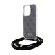 5. Etui Guess Crossbody Cord 4G Print na iPhone 15 Pro Max - czarne