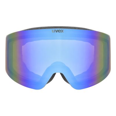 2. Uvex Skibrille provoqe FM gogle do sportów zimowych Czarny Mężczyźni Niebieski Soczewka sferyczna